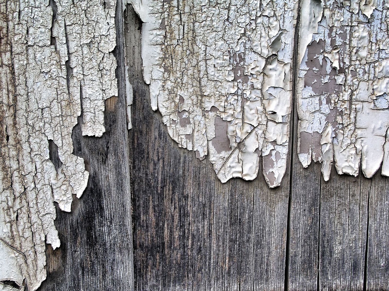 Old paint peeling off a wooden door